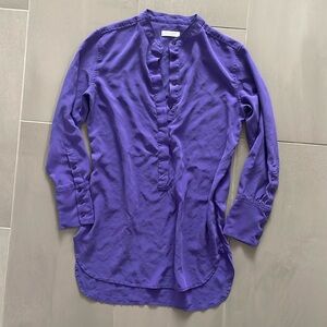 Equipment, silk purple, top/blouse